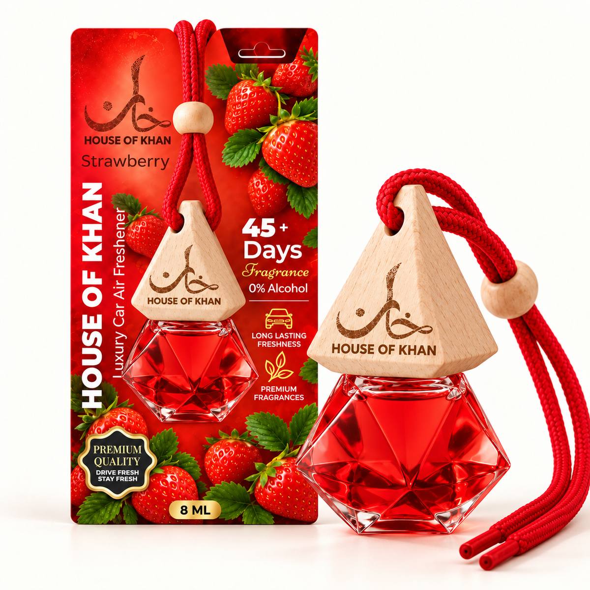 Strawberry Car Hanging Perfume – 8ml