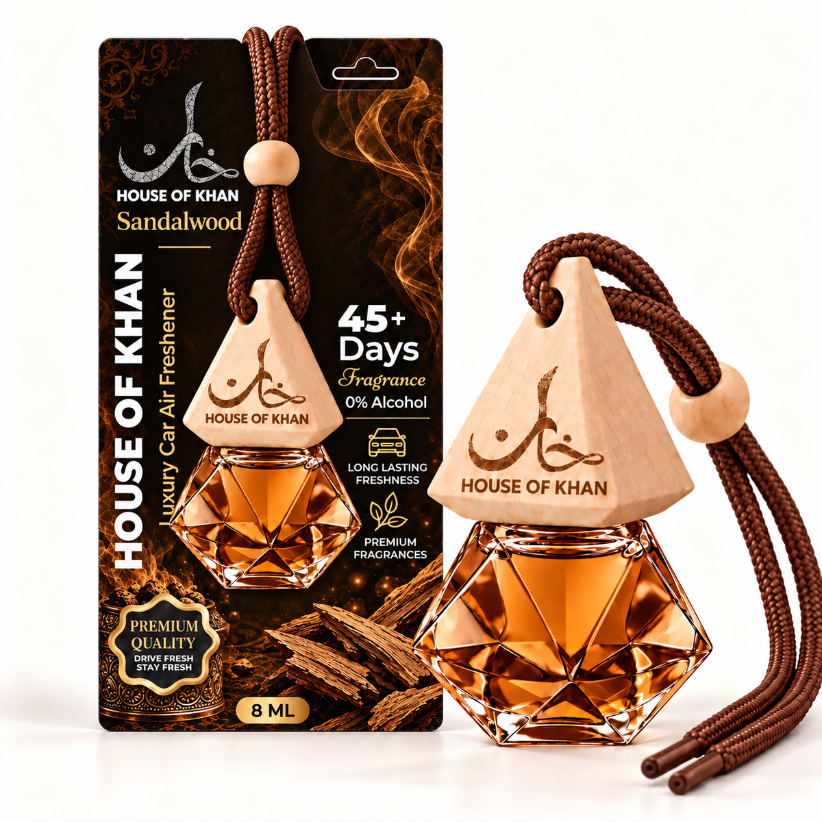 Sandalwood Car Hanging Perfume – 8ml
